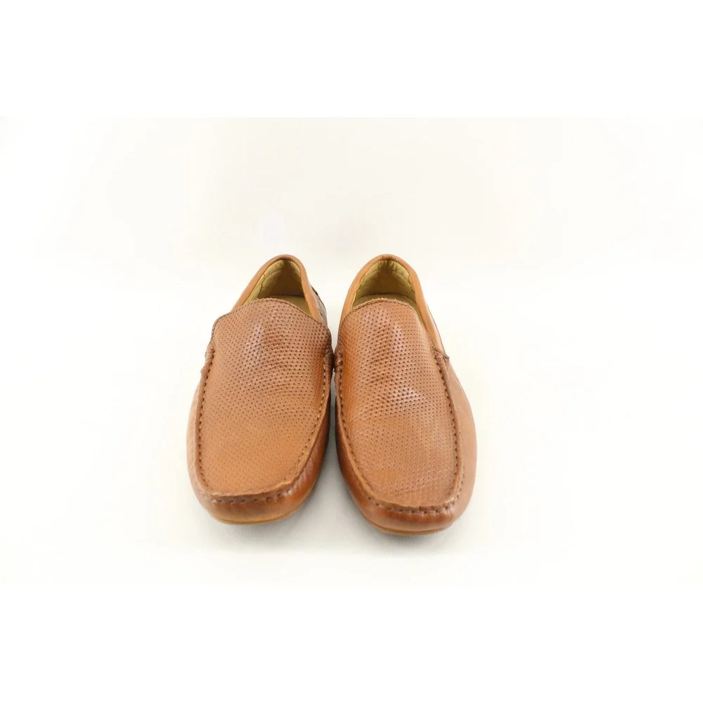 MASSIMO MATTEO SHOES 8 M‎ LIGHT BROWN LEATHER DRIVING LOAFERS MOCCASINS BRAZIL